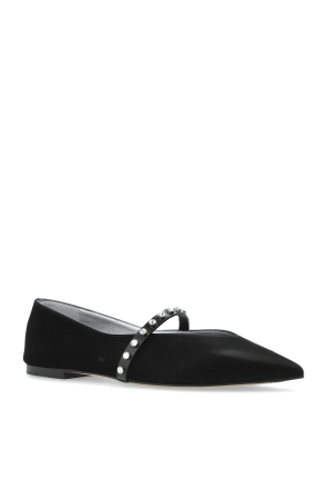 Alexander McQueen Bailarinas con cristales brillantes