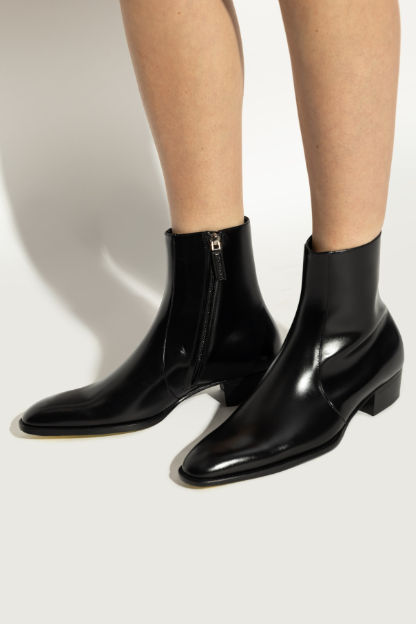 Saint Laurent ‘Roman’ leather ankle boots