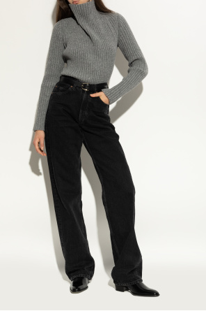 Saint Laurent ‘Roman’ leather ankle boots