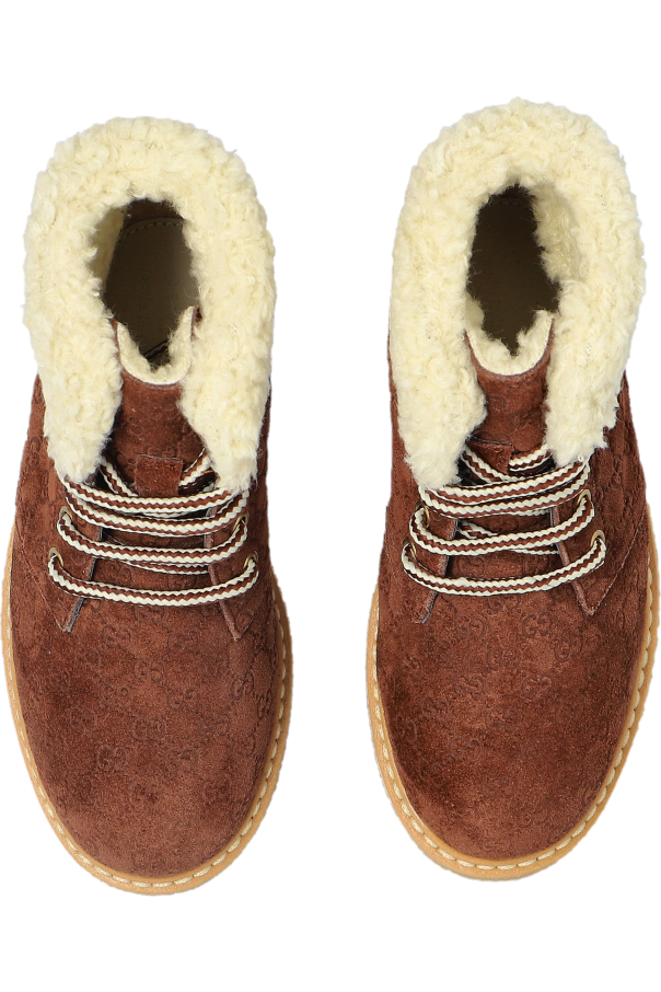 Gucci Kids Botines de ante