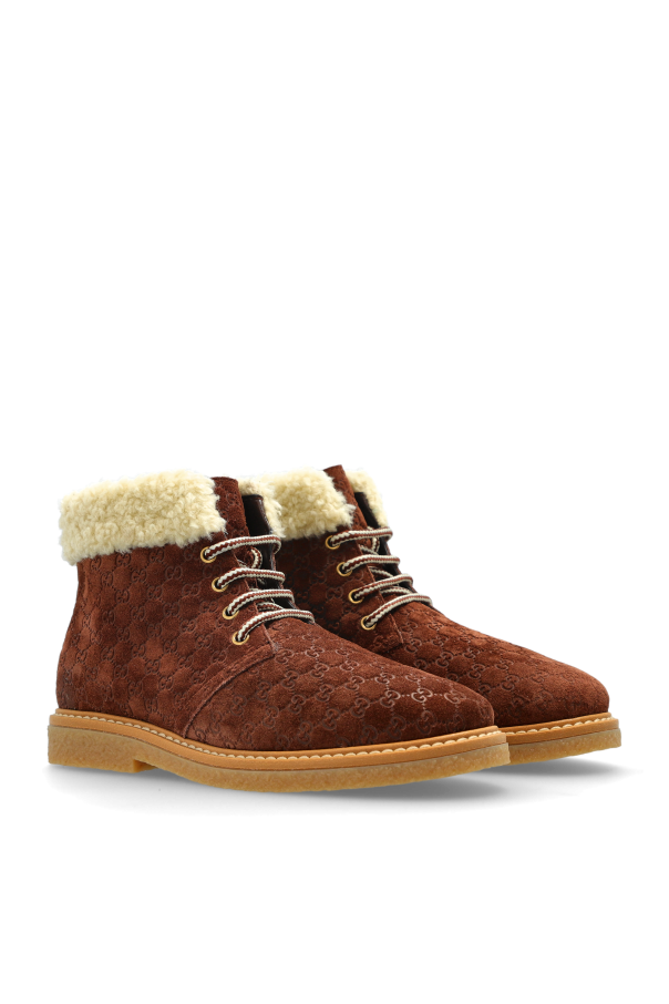 Gucci Kids Suede ankle boots