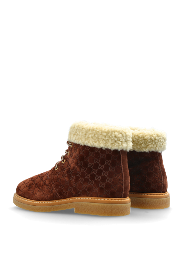 Gucci Kids Suede ankle boots