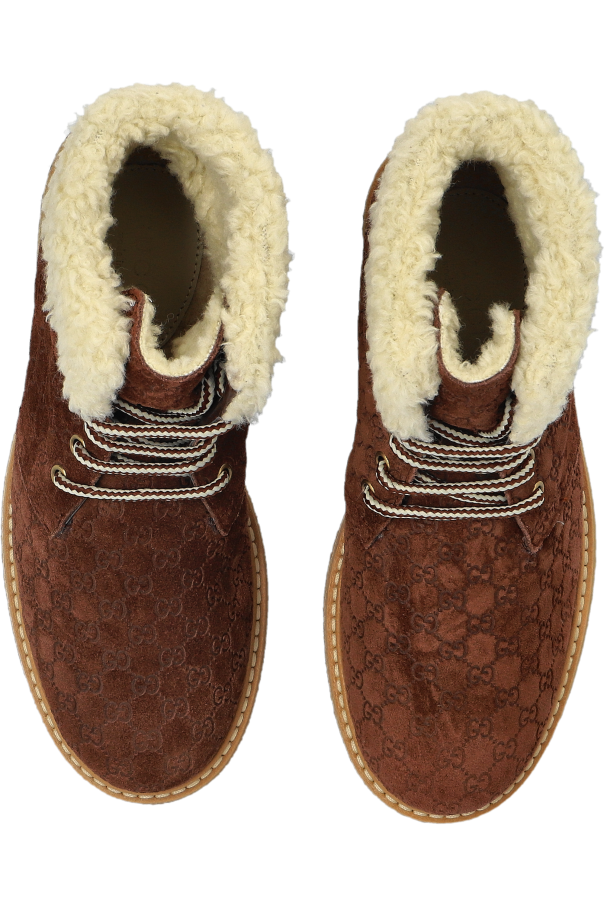 Gucci Kids Suede ankle boots