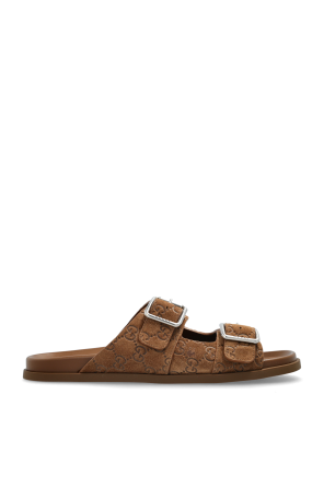 Suede slides