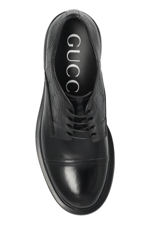 Gucci Leder-Schuhe mit "GG"-Muster