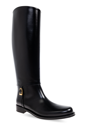 Saint Laurent Botas altas de cuero 'Julia'