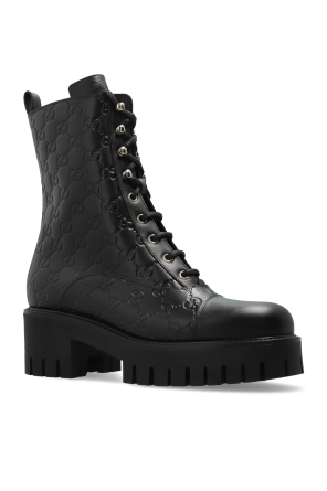 Gucci Leather heeled ankle boots