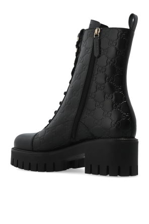 Gucci Leather heeled ankle boots
