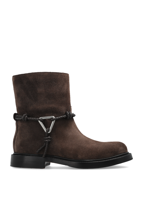 Leather ankle boots `James` od Bottega Veneta