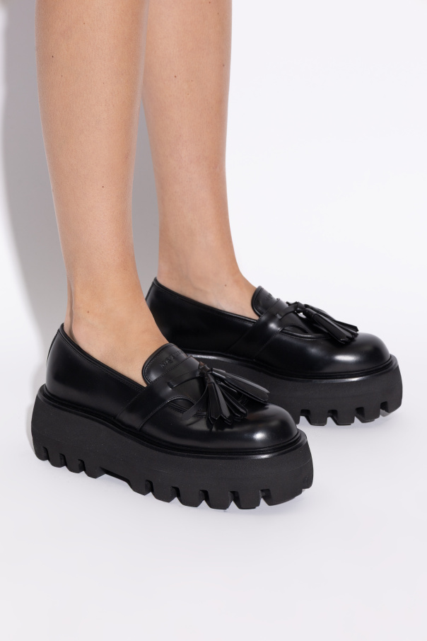 Alexander McQueen Mocasines tipo `loafers` con plataforma