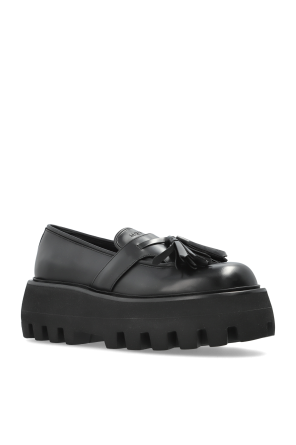 Alexander McQueen Mocasines tipo `loafers` con plataforma