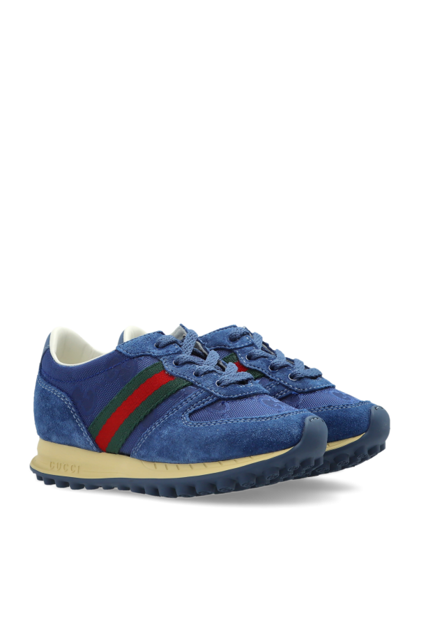 Gucci Kids Zapatillas deportivas con tira "Web"