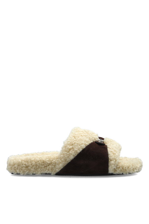 Fur slides od Balenciaga