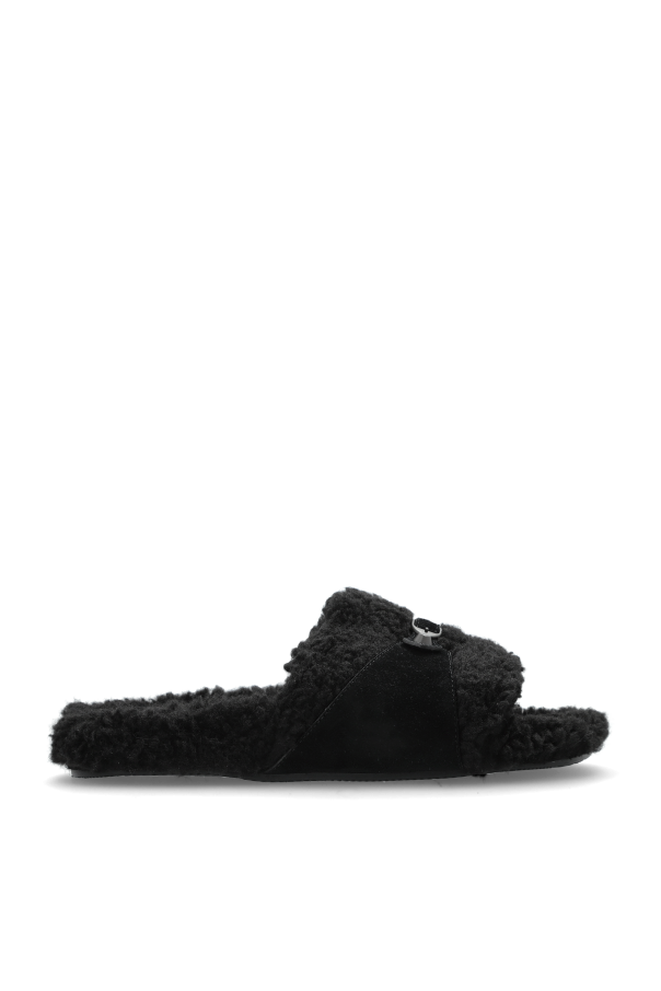 Faux fur slides od Balenciaga