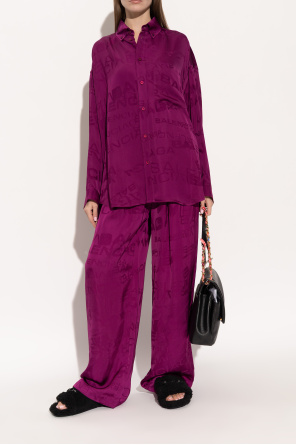 Balenciaga Pantoletten mit Kunstfell