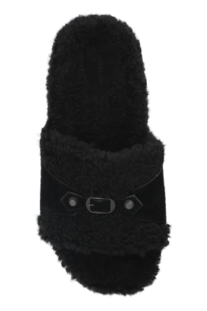 Balenciaga Pantoletten mit Kunstfell