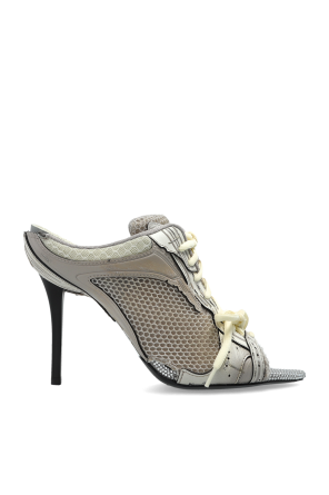 ‘Stapler’ heeled mules