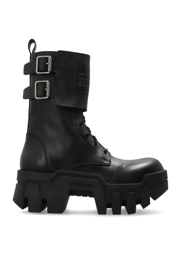 Platform ankle boots 'Bulldozer Combat' od Balenciaga