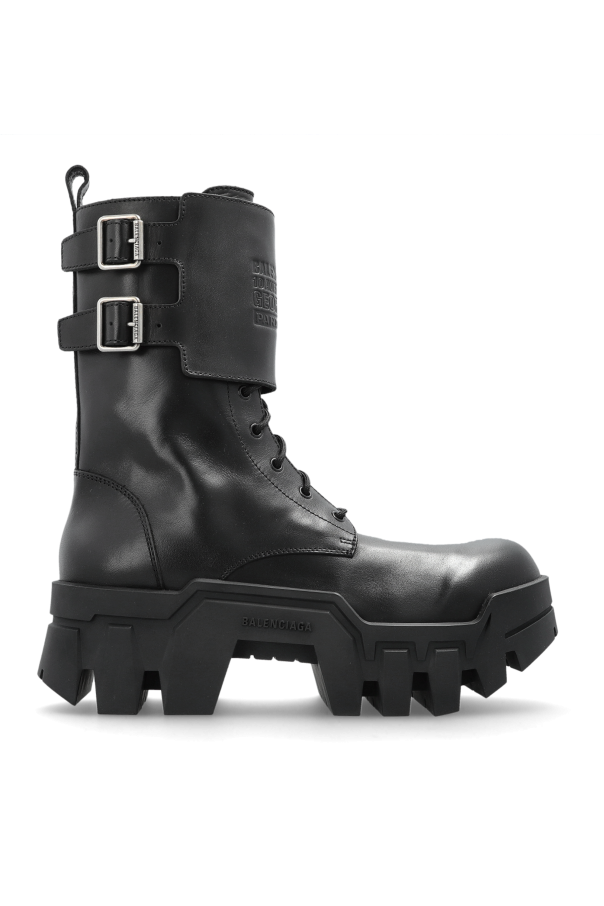 Platform ankle boots ‘Bulldozer Combat’ od Balenciaga