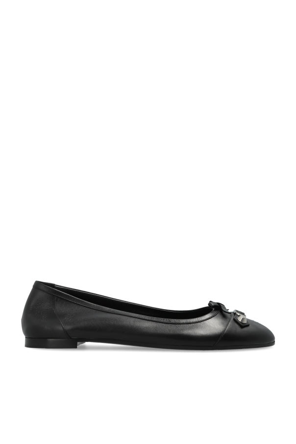 Balenciaga ‘City’ leather ballet flats