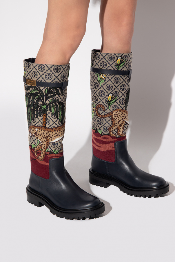 Multicolour Boots with logo Tory Burch - Vitkac TW