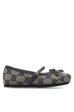 Ballet flats with monogram