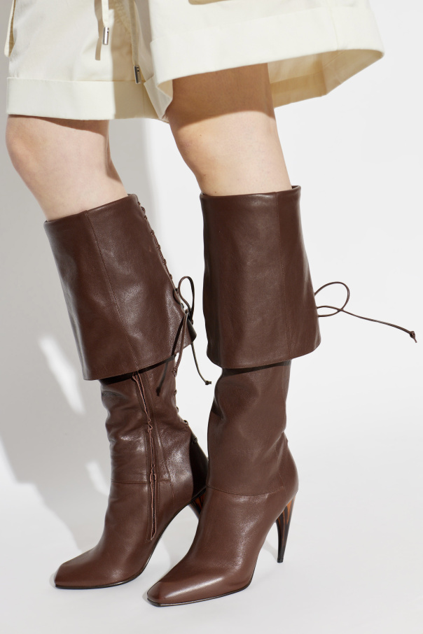 Alexander McQueen Leather heeled boots