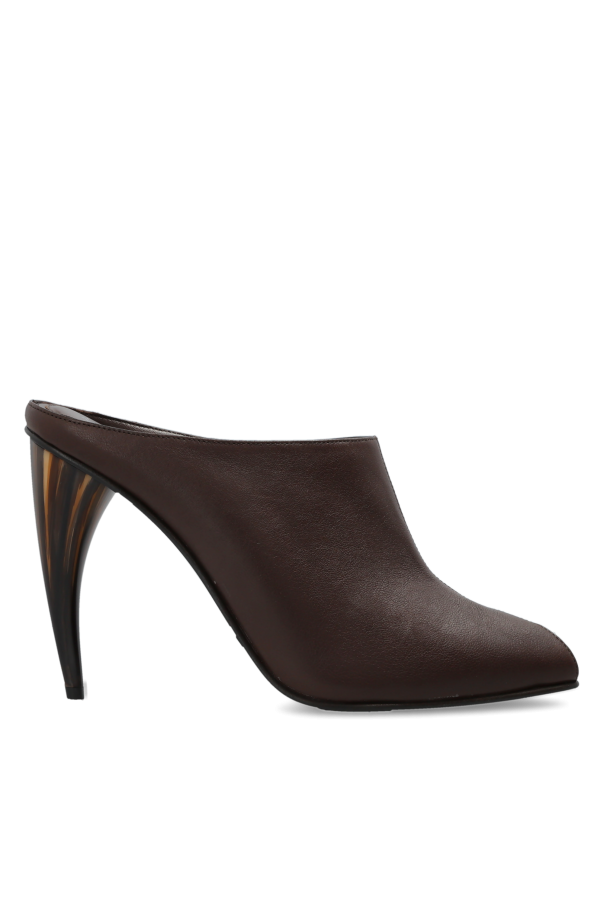 Leather heeled mules od Alexander McQueen