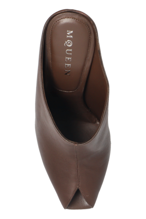 Alexander McQueen Leather heeled mules