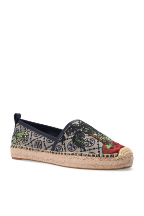 Tory Burch ‘T Monogram’ embroidered espadrilles