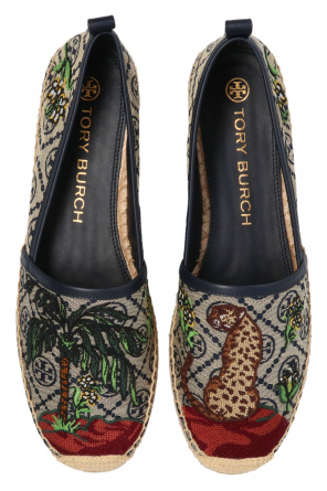 Tory Burch ‘T Monogram’ embroidered espadrilles