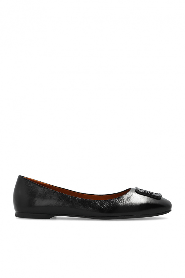 Black 'Georgia' leather shoes Tory Burch - Vitkac KR