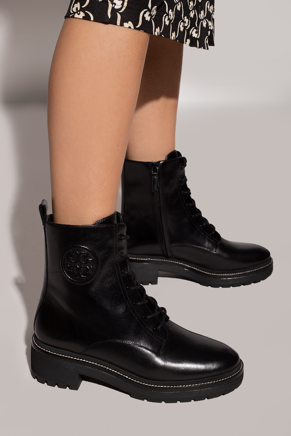 Black Ankle boots with logo Tory Burch - Vitkac France