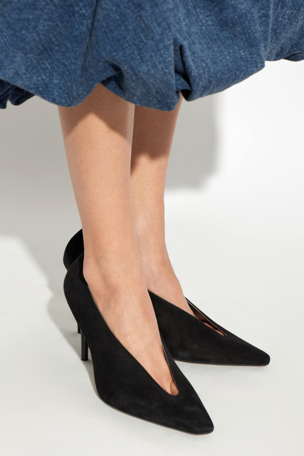 Balenciaga Suede heeled shoes "Duchesse"