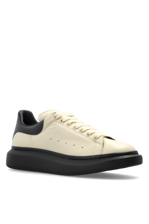 Alexander McQueen Leather sports shoes with logo
