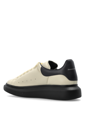 Alexander McQueen Leather sports shoes with logo