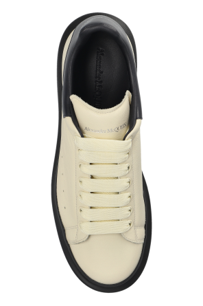 Alexander McQueen Leather sports shoes with logo