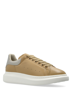 Alexander McQueen Leather sports shoes with logo