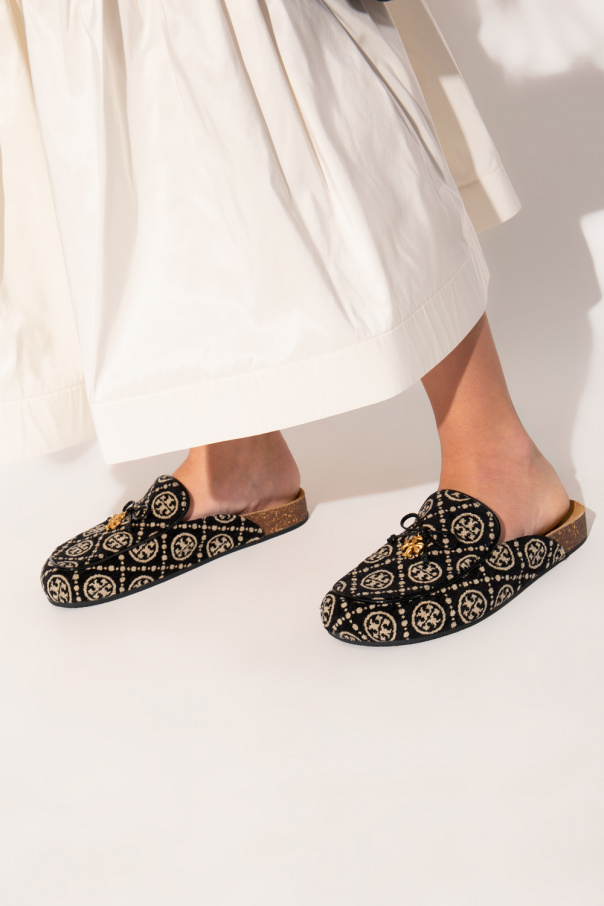 Tory Burch Logo Slippers