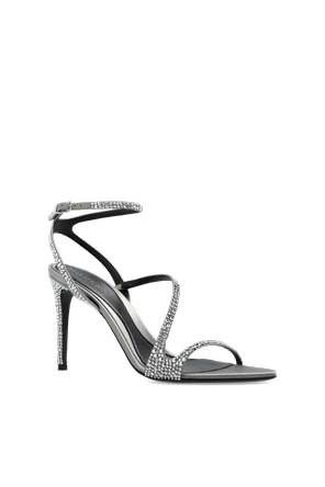 Alexander McQueen Sandalias de tacón con cristales brillantes