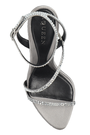 Alexander McQueen Sandalias de tacón con cristales brillantes