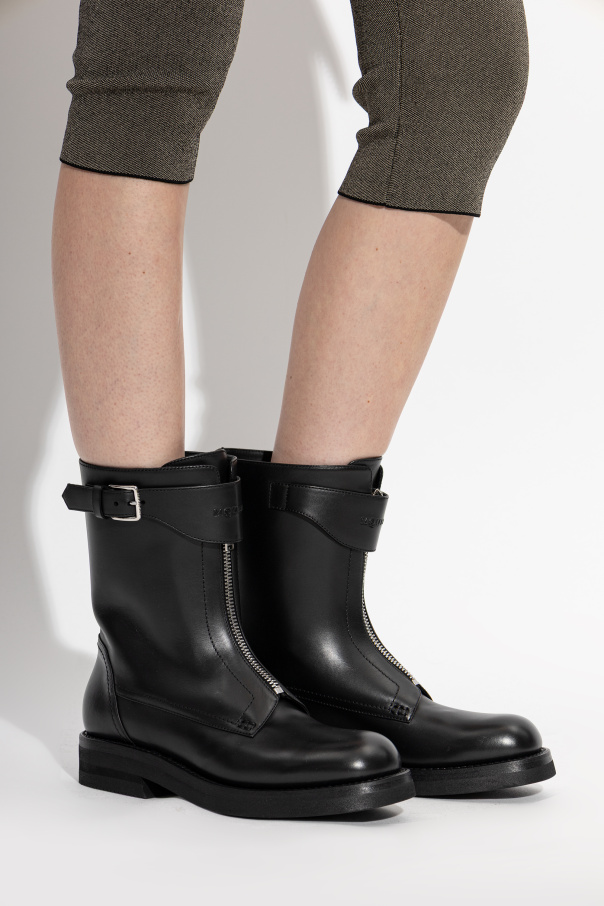 Alexander McQueen Botine „Biker”
