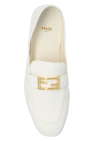 Fendi WHITE ‘Baguette’ loafers shoes