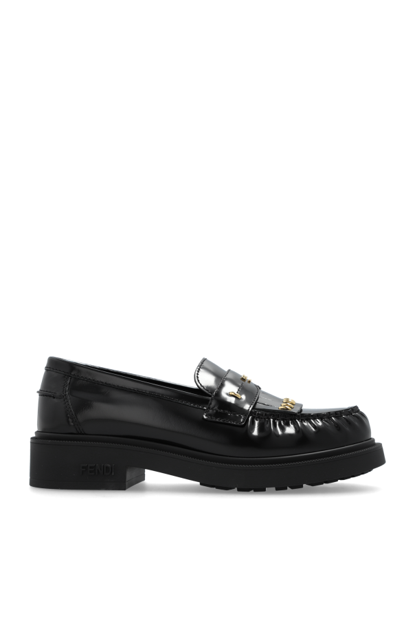 Fendi Skórzane buty typu `loafers`