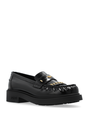 Fendi Skórzane buty typu `loafers`