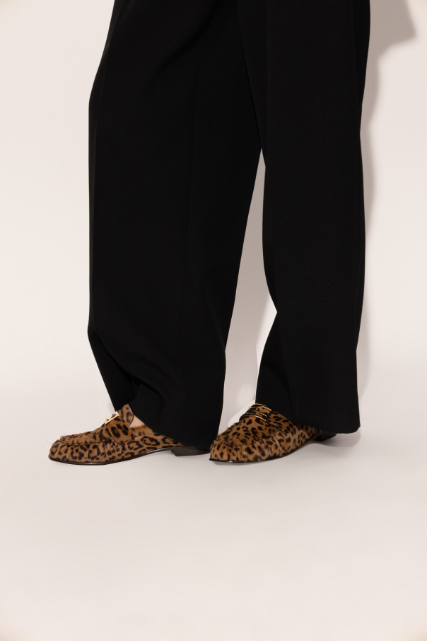 Fendi Mocasines de cuero tipo "loafers"