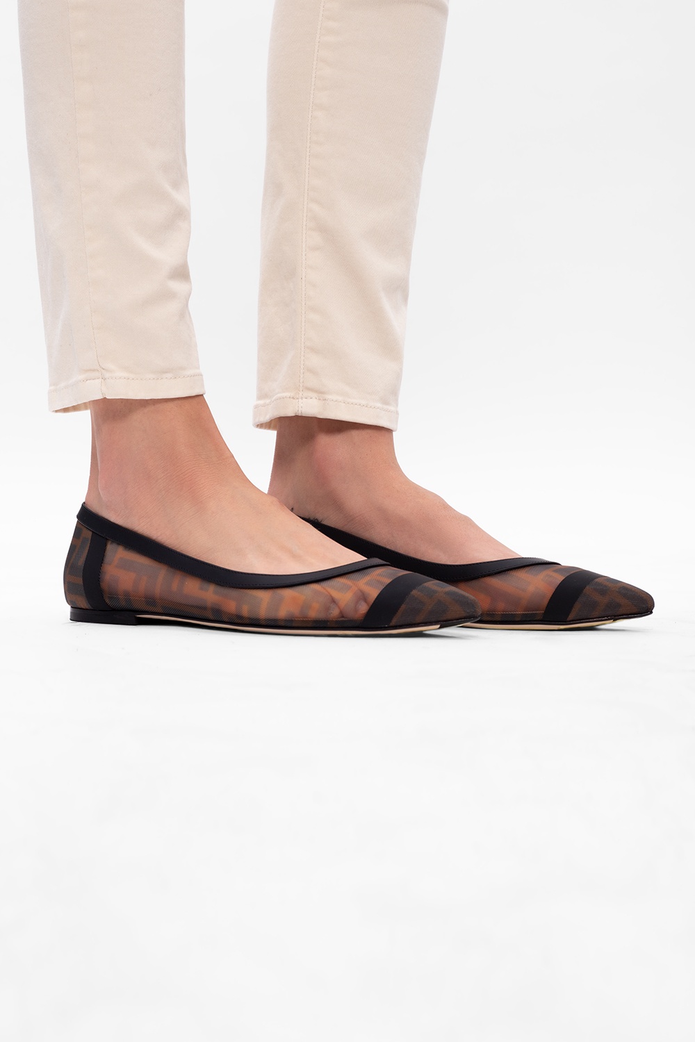 Brown Transparent socks Fendi - Vitkac GB