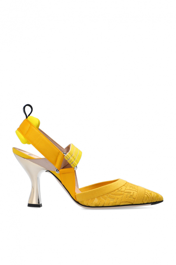 Fendi Logo-embroidered pumps