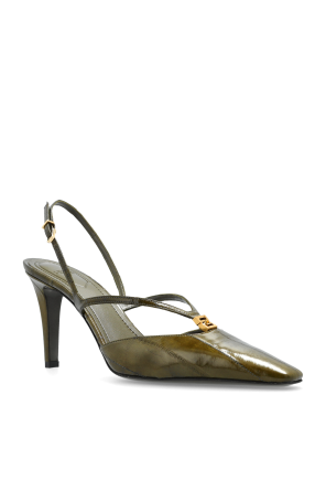 Fendi Buty na obcasie `F Fold`