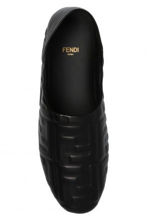 Fendi Leather shoes plein with logo